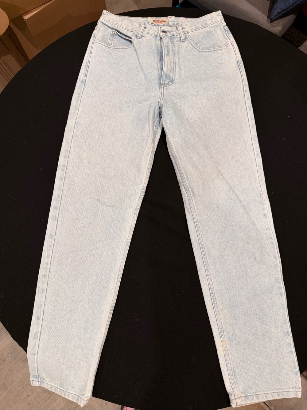 Vintage 90s GUESS Jeans Light Wash Straight Leg Size 32 100% Cotton Mexico